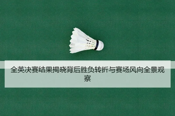 全英决赛结果揭晓背后胜负转折与赛场风向全景观察
